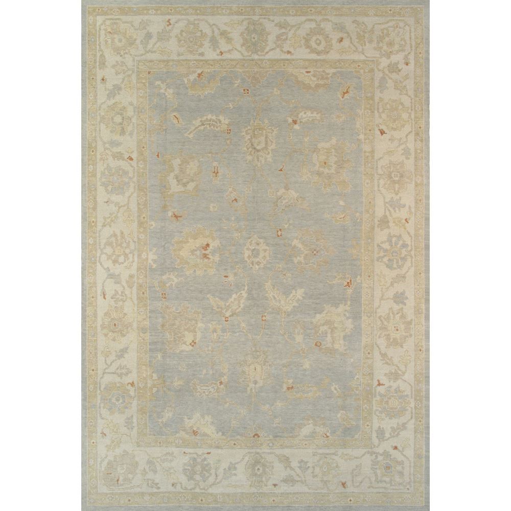 Hand-Knotted L. Blue Lamb's Wool Area Rug-9' 0'' X 13' 2''