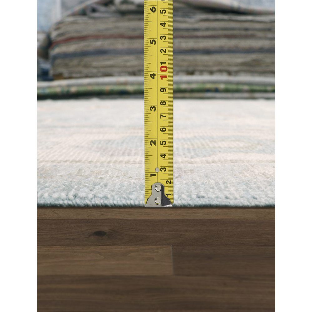 Oushak Hand-Knotted Blue Wool Area Rug-9' 5'' X 12'11''