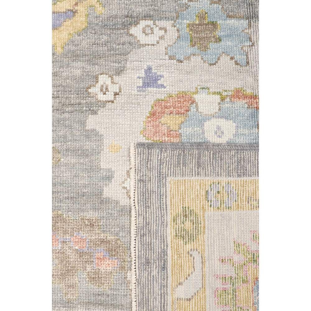 Oushak Hand-Knotted Grey Wool Area Rug-9' 9'' X 13' 8''