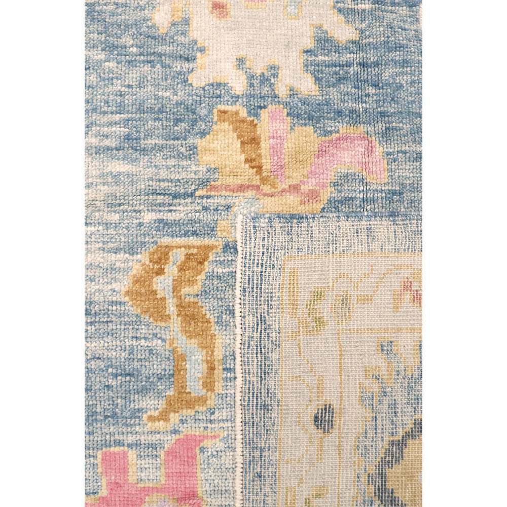 Hand-Knotted L. Blue Wool Area Rug-11' 7'' X 14' 2''