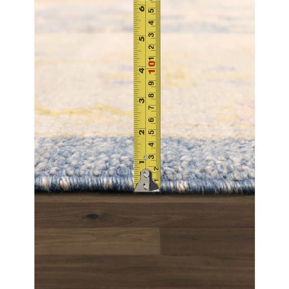Hand-Knotted L. Blue Wool Area Rug-11' 7'' X 14' 2''