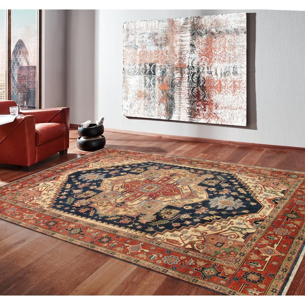 Serapi Hand-Knotted Wool Area Rug