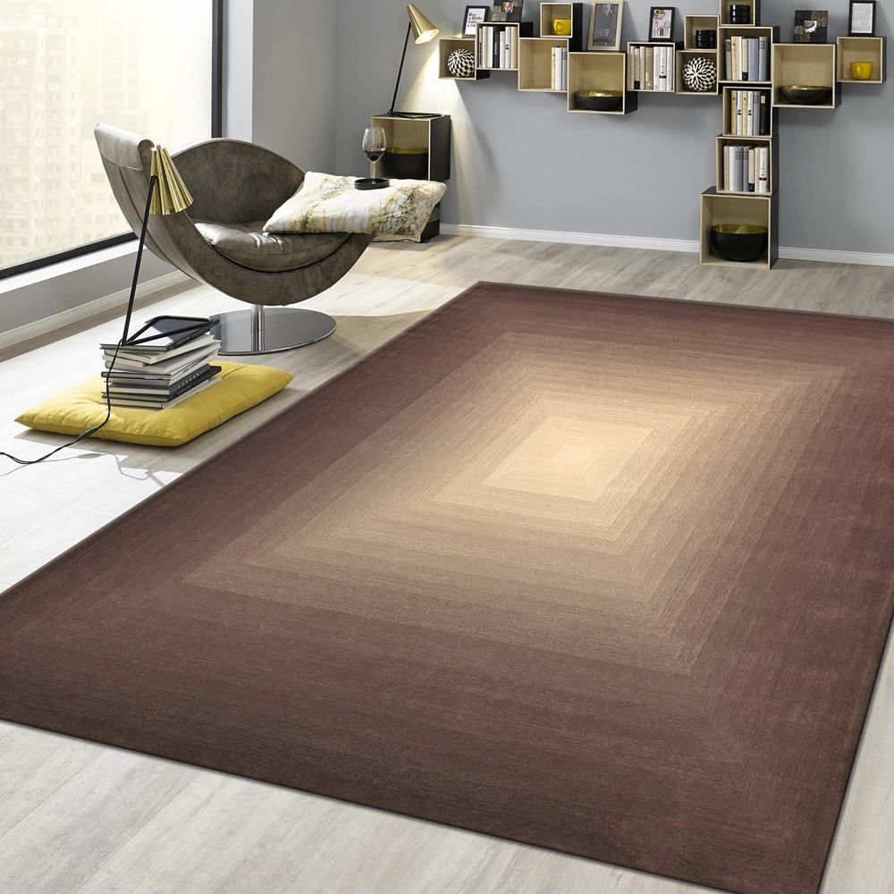 Rodeo Hand-Tufted Brown Area Rug