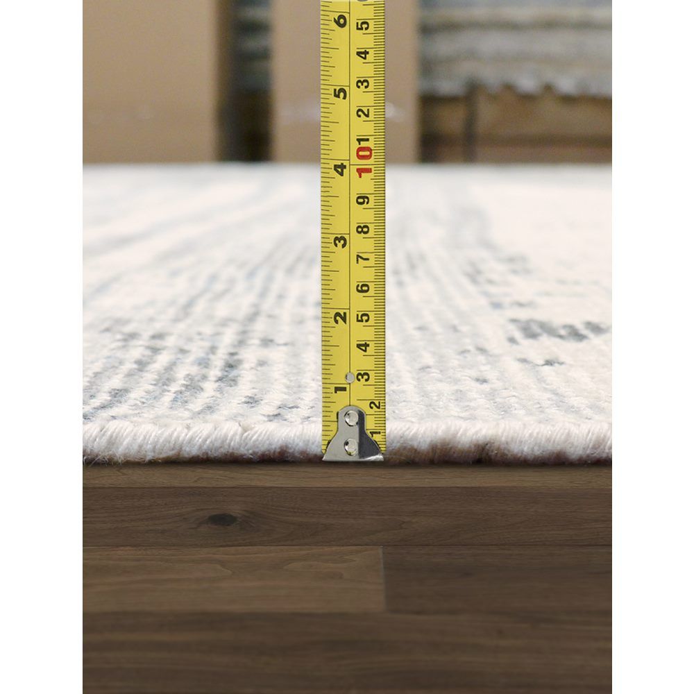 Modern Hand-Loomed Silver Area Rug