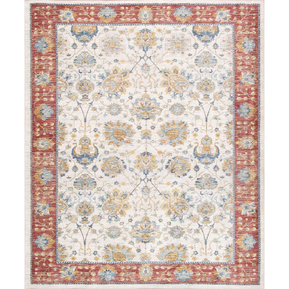 Heritage Design Floral Ivory Area Rug