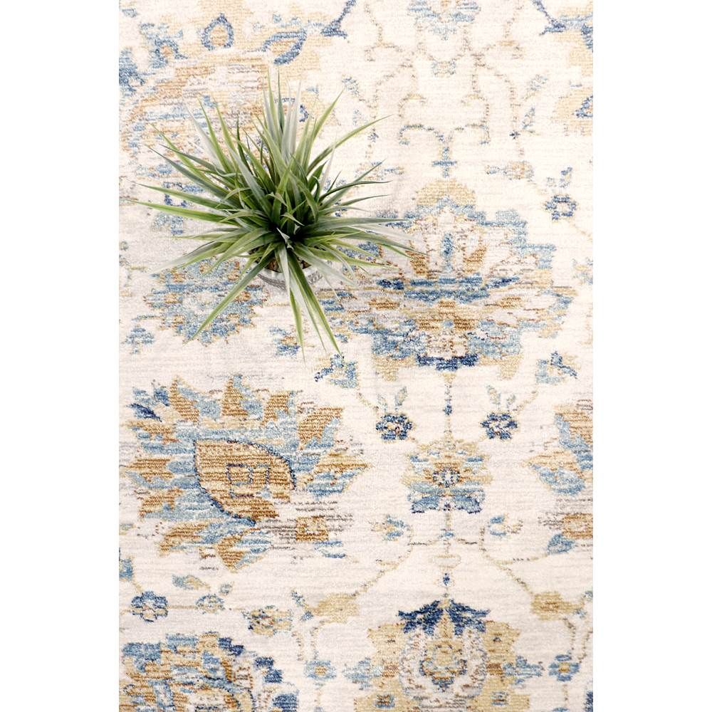 Heritage Design Floral Ivory Area Rug