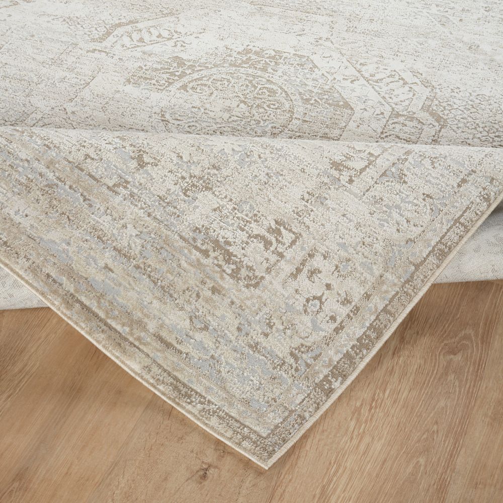 Transitional Cream Area Rug