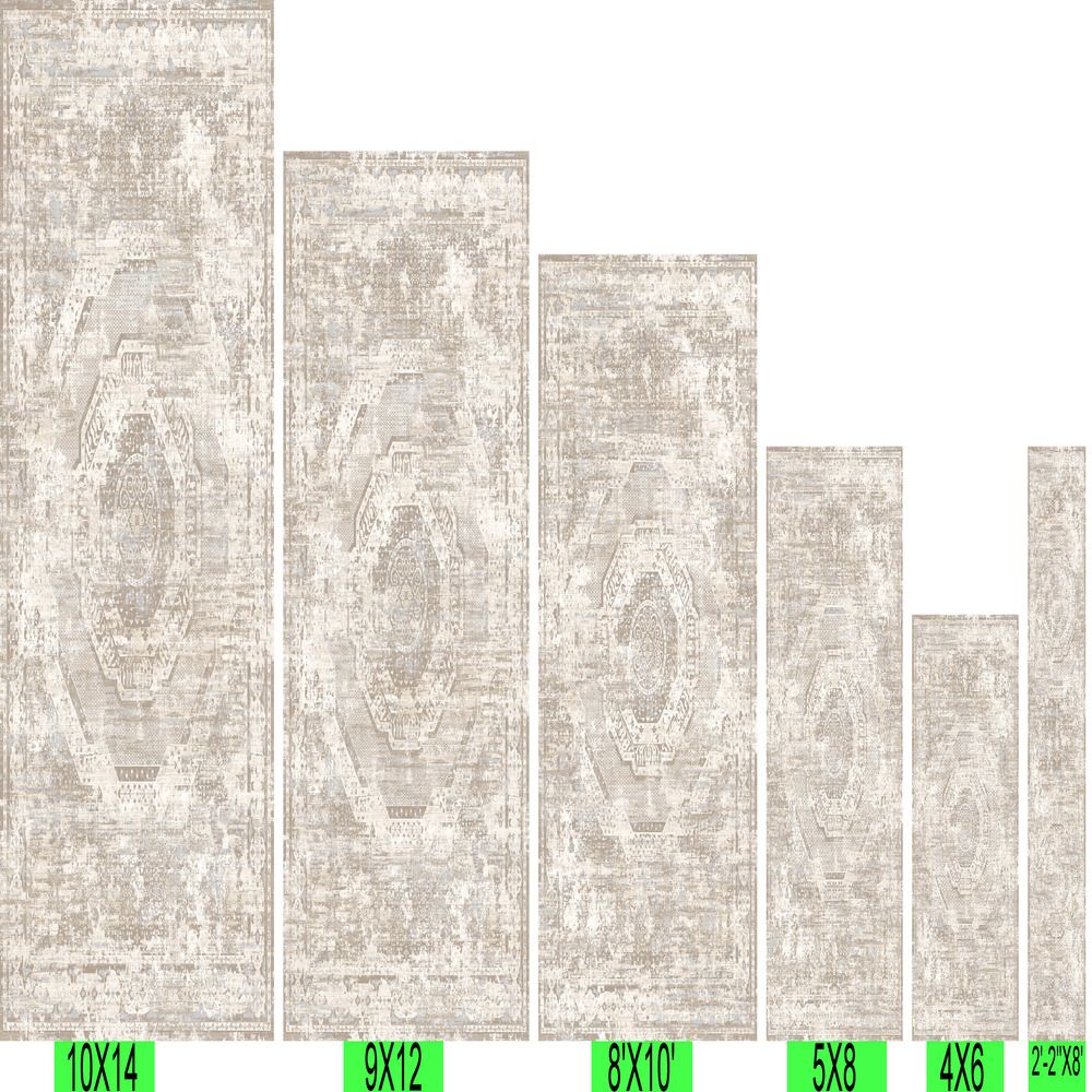 Transitional Cream Area Rug