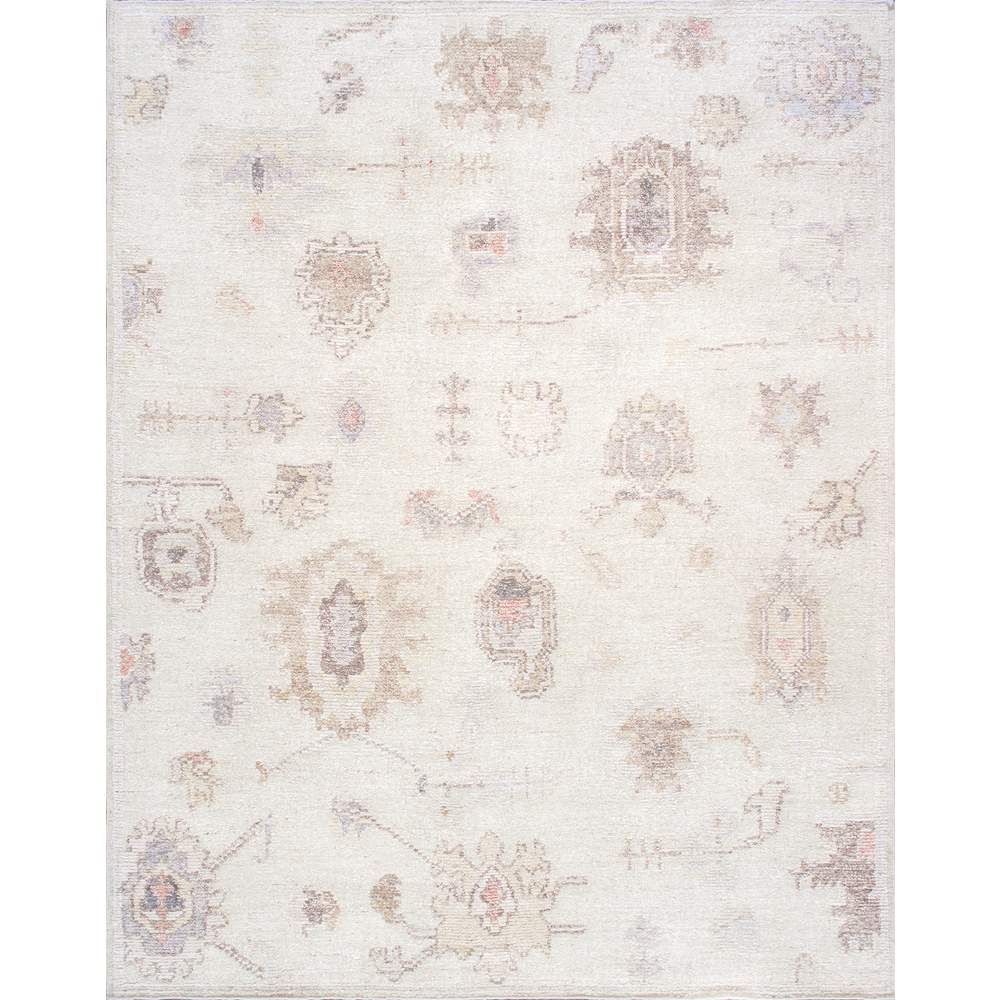 Oushak Wool Beige Area Rug- 9' 3'' X 12' 0''
