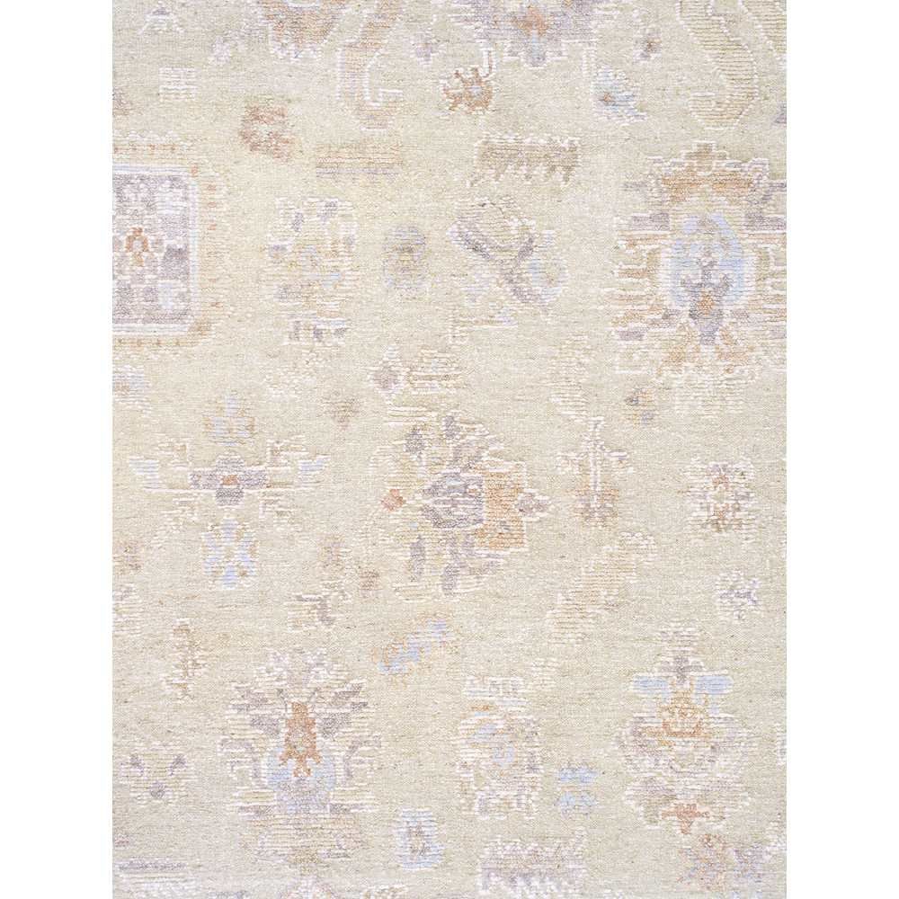 Oushak Wool L. Green Area Rug- 9' 3'' X 12' 0''