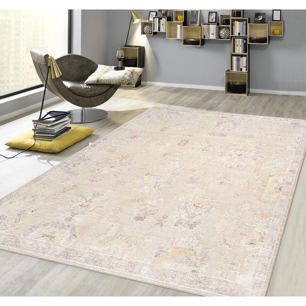 Oushak Wool Camel Area Rug- 9' 3'' X 12' 3''