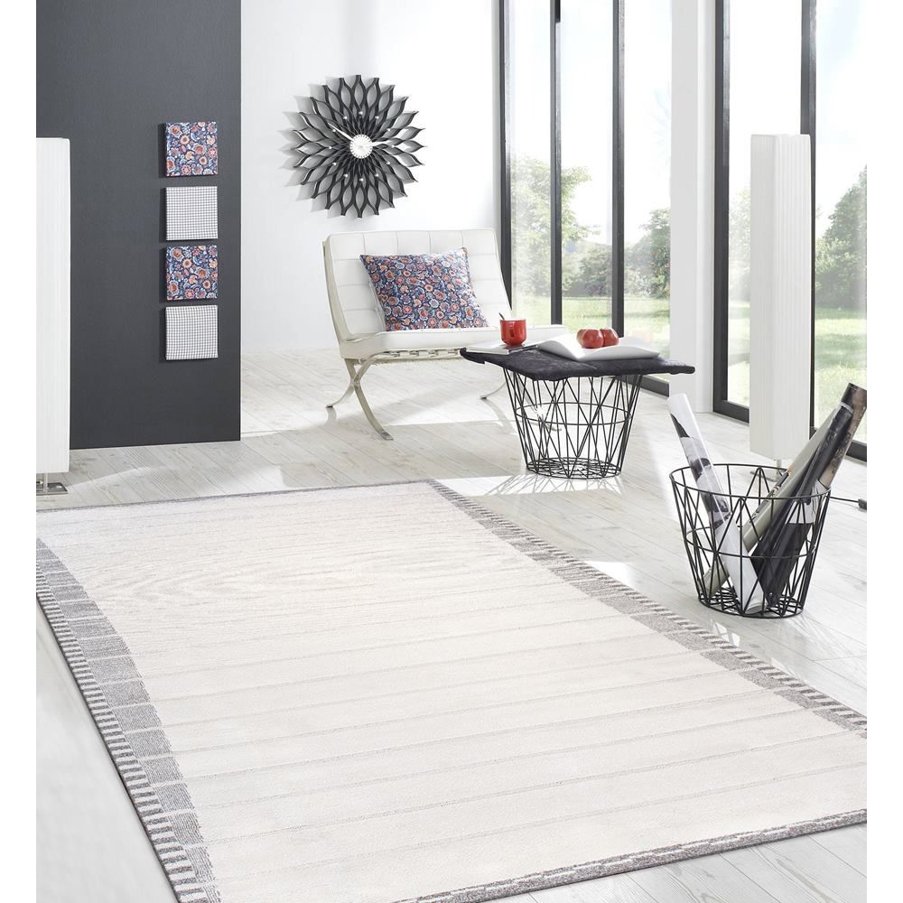 Sutton Collection Ivory/Grey Area Rug