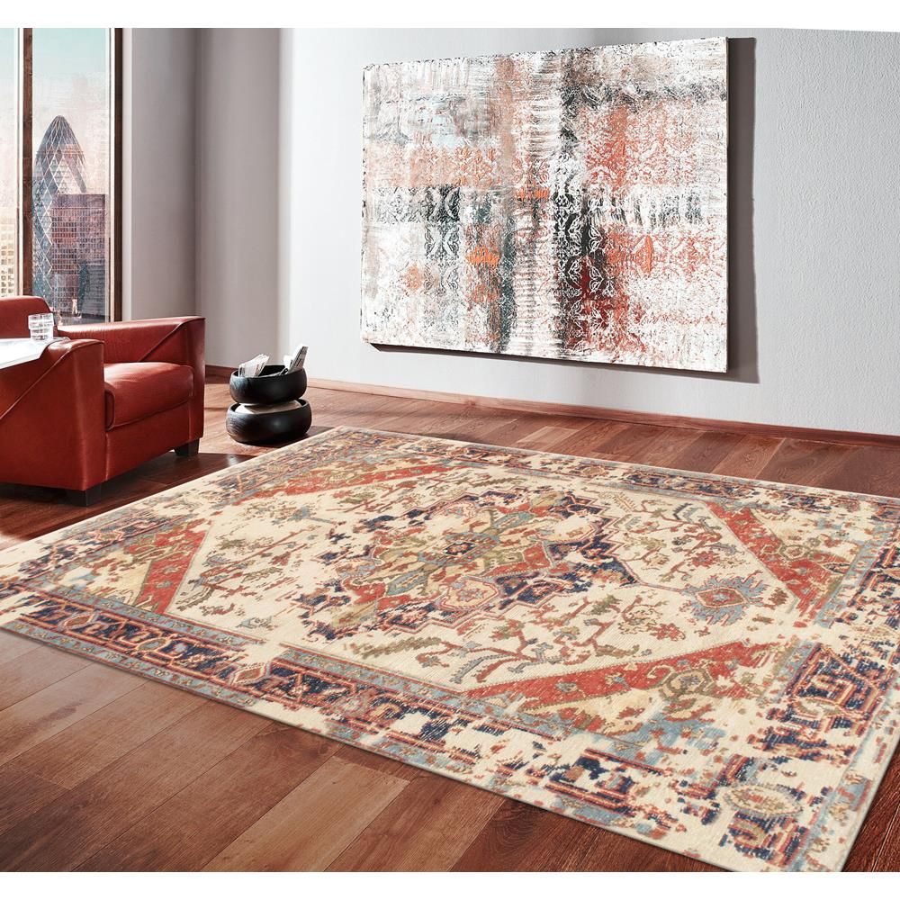 Serapi Ivory Area Rug,