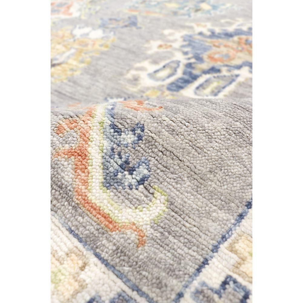Oushak Hand-Knotted Grey Wool Area Rug-9'11'' X 14' 1''