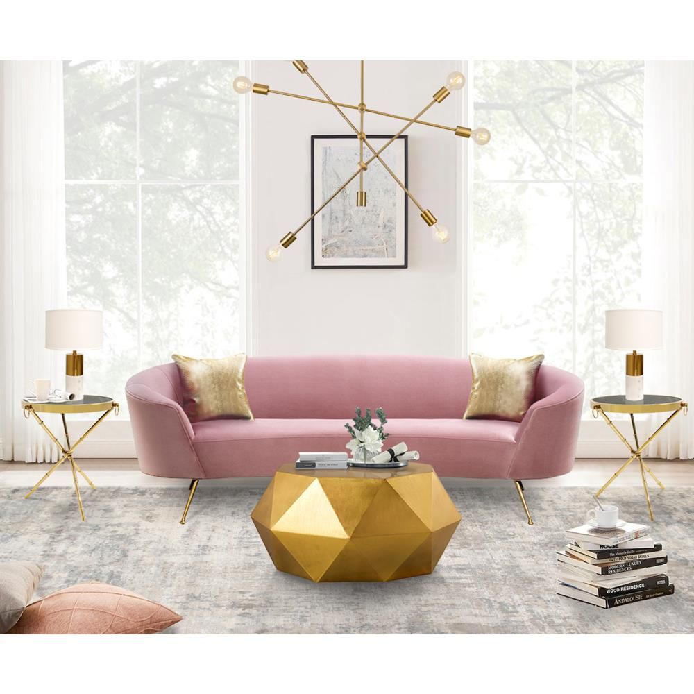 Kronos Coffeetable, Brass