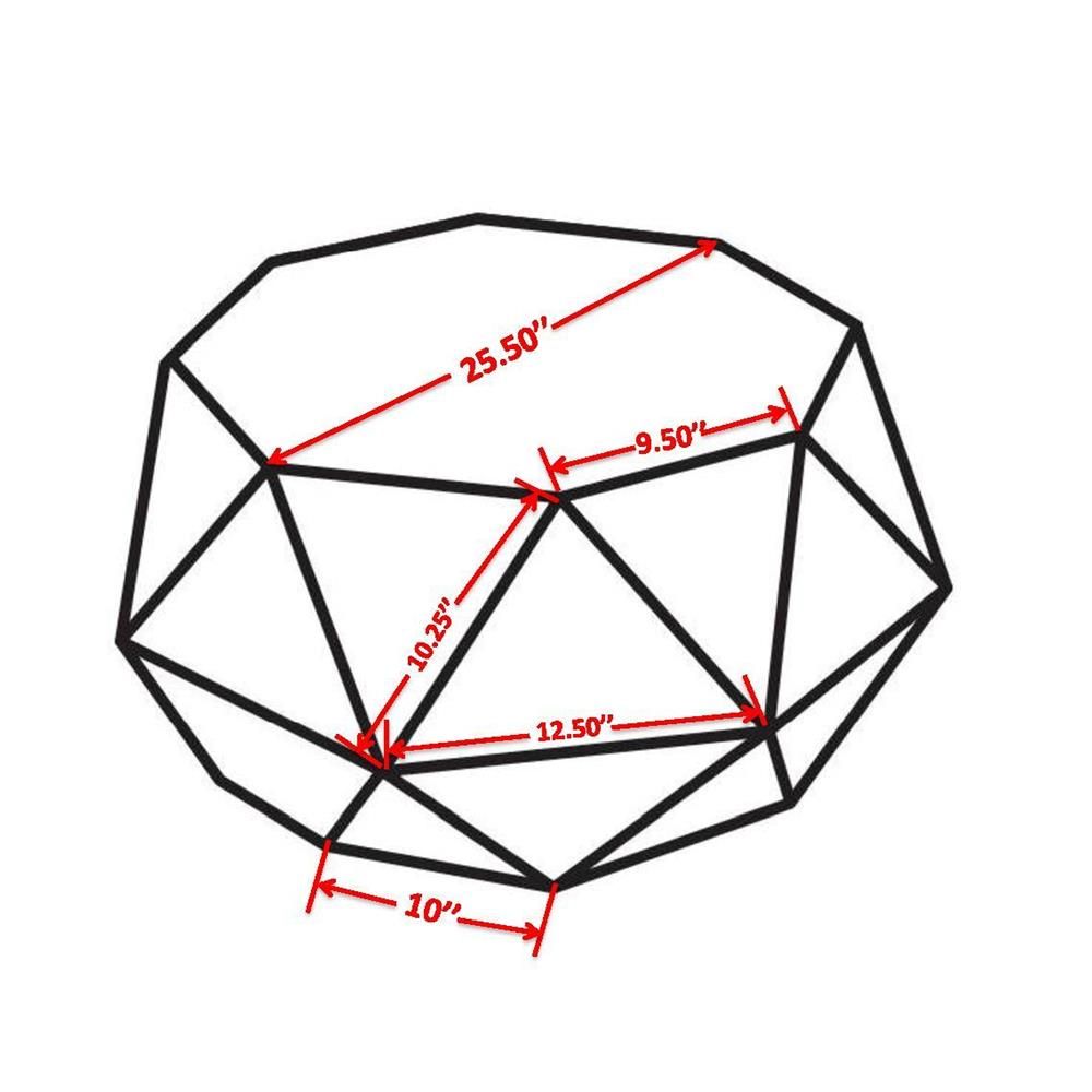 Kronos Coffeetable, Brass