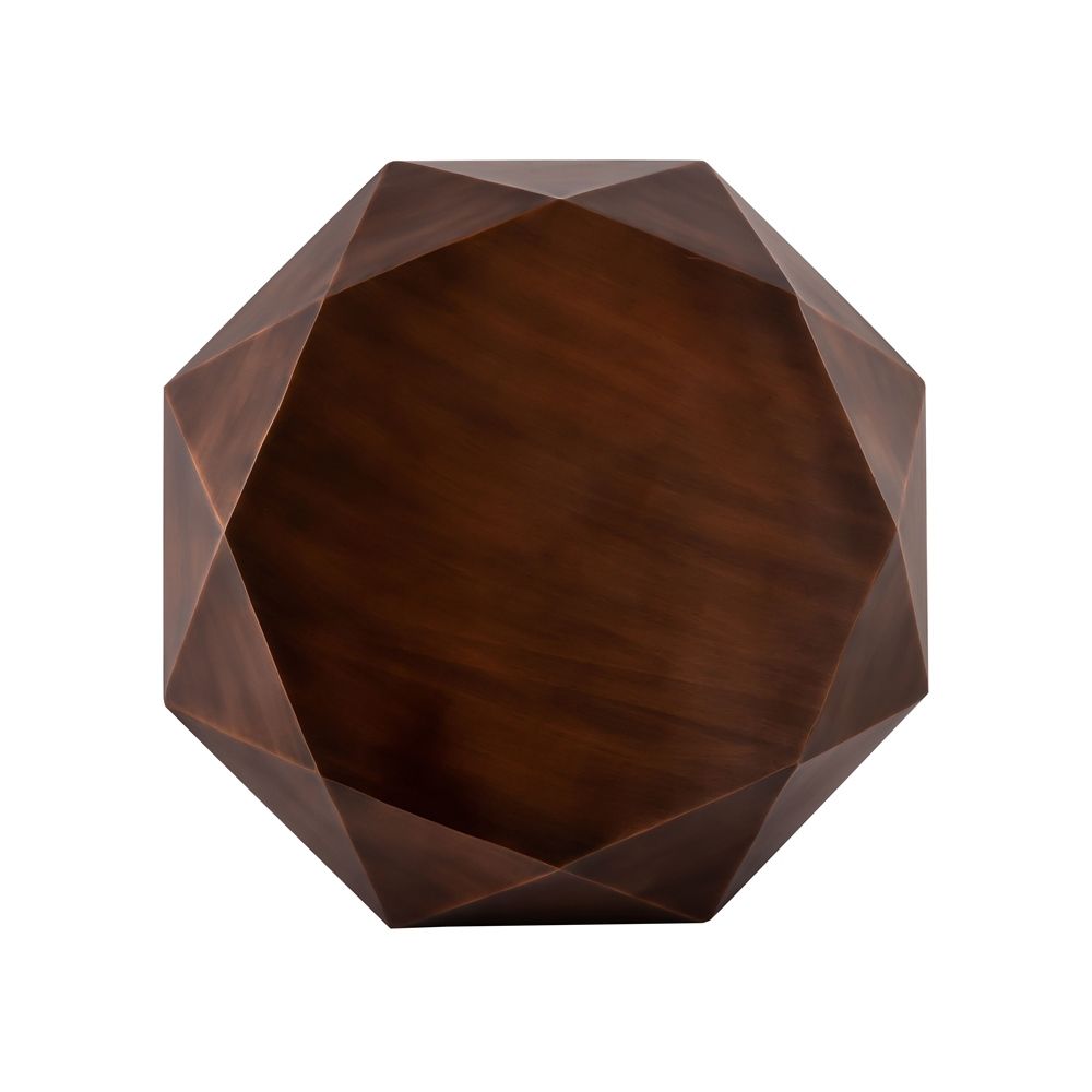 Kronos Iron Coffee Table, Copper