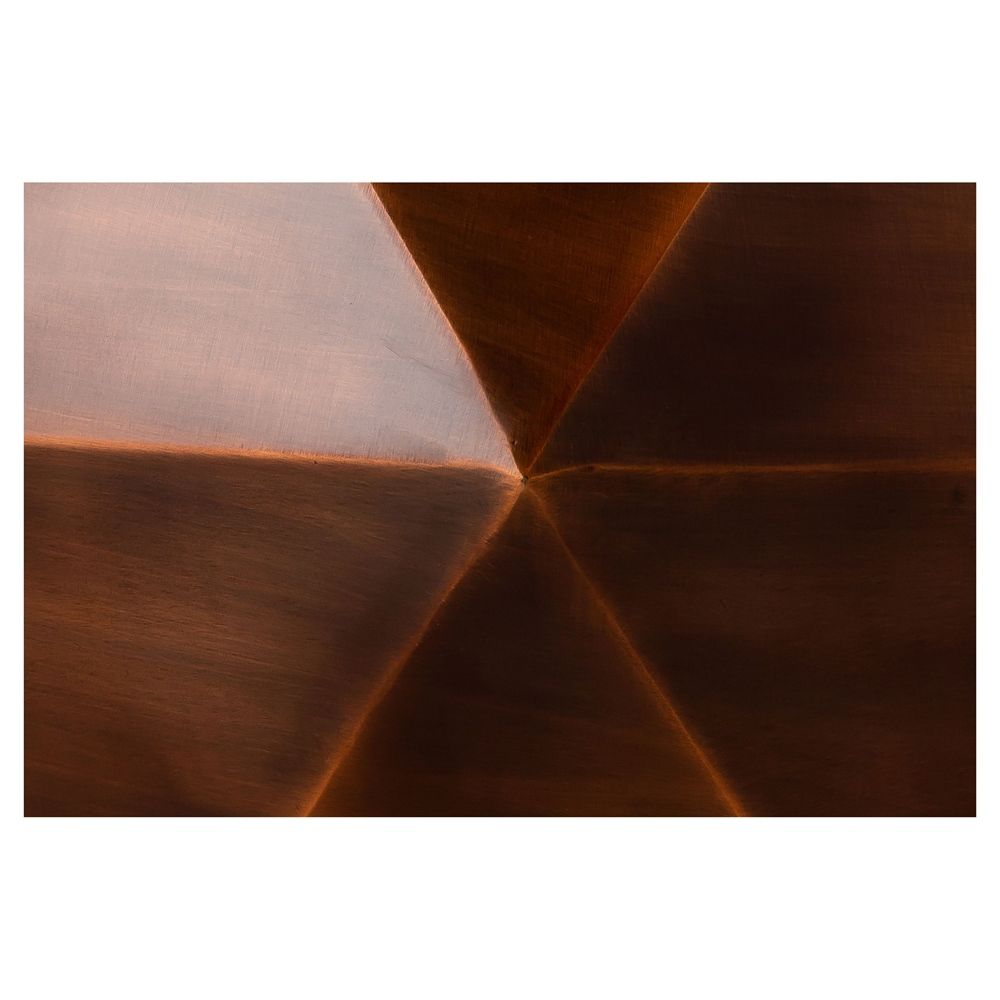 Kronos Iron Coffee Table, Copper