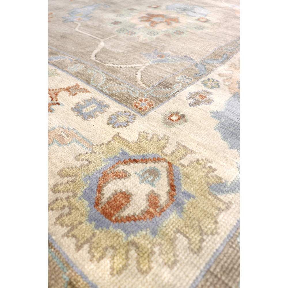 Oushak Wool Beige Area Rug