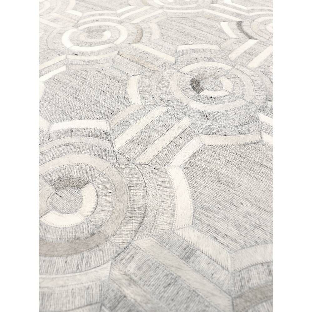 Galaxy Hand-Loomed Cowhide & Sari Silk Area Rug