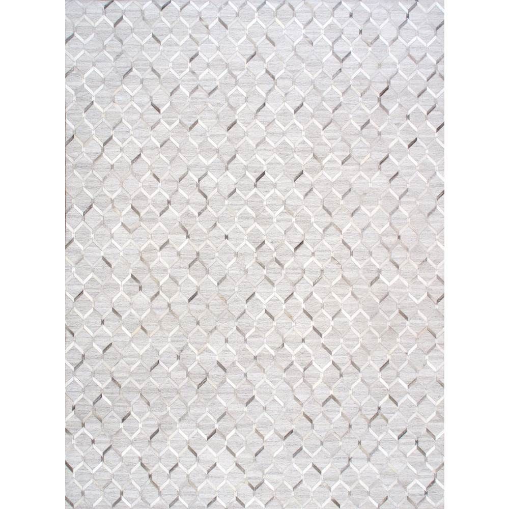 Galaxy Hand-Loomed Cowhide & Sari Silk Area Rug