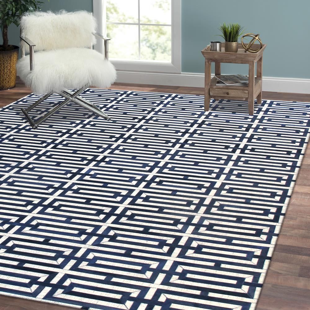 Galaxy Hand-Loomed Cowhide Area Rug