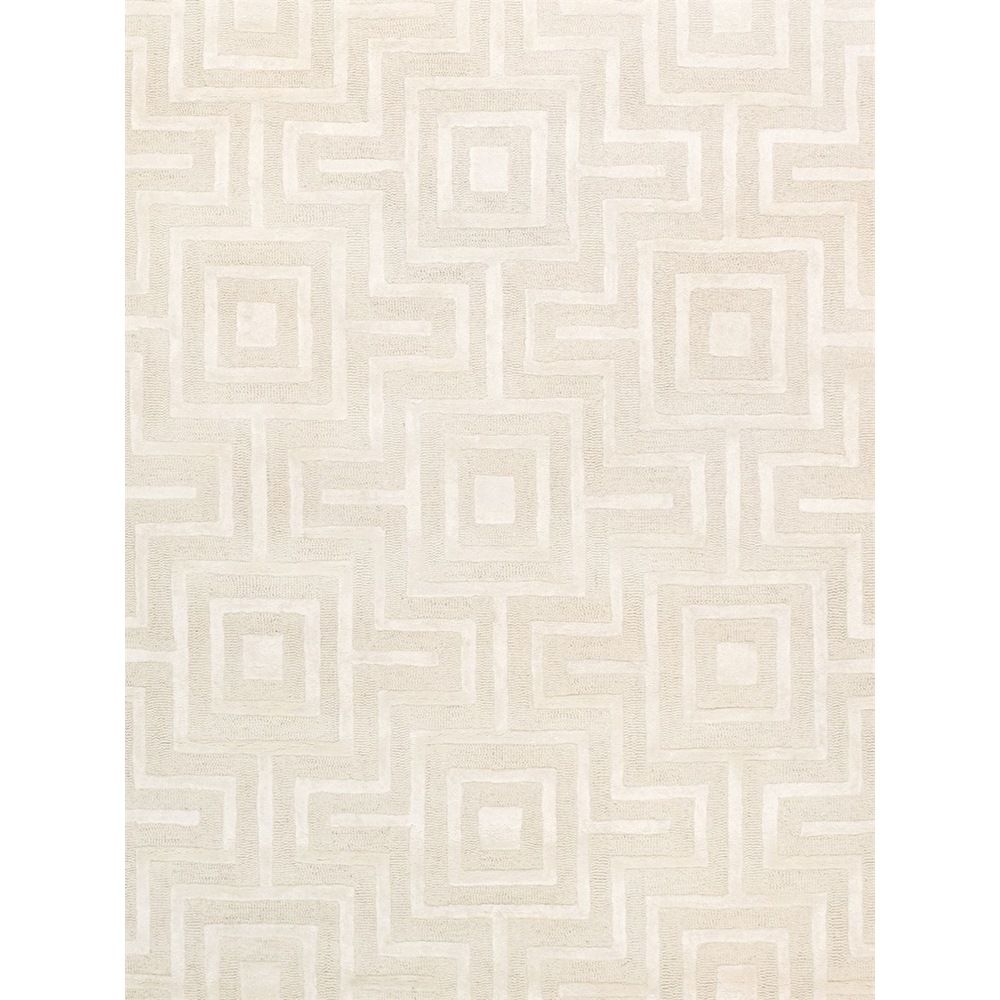 Edgy Hand-Tufted Ivory Area Rug