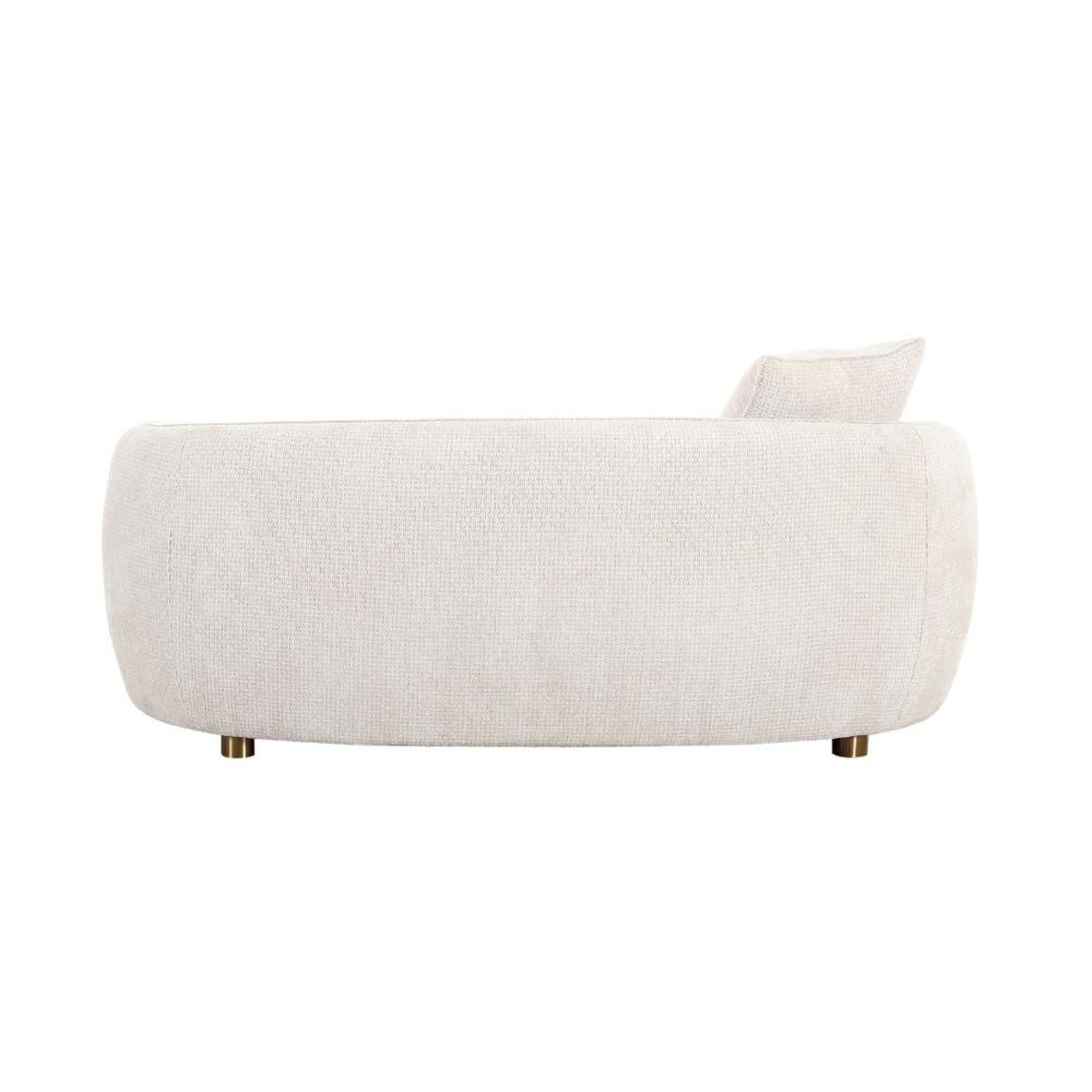 Zarina Loveseat with 2 Pillows, Ivory
