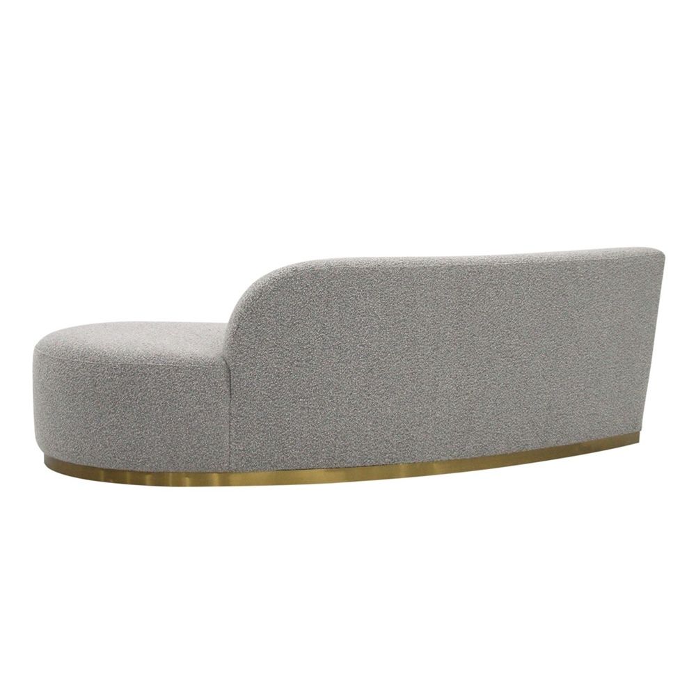 Simona Curved Sofa, Grey