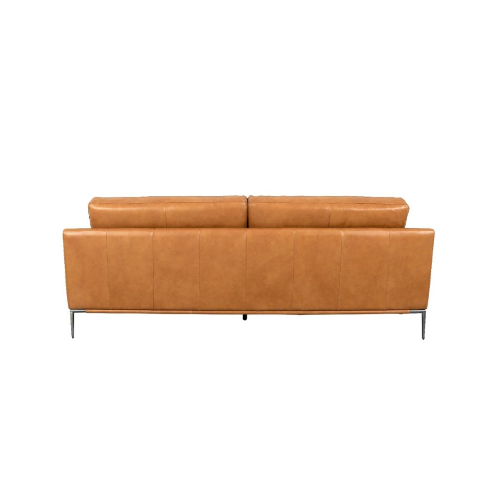 Kimberly Top Grain Leather Sofa, Brown