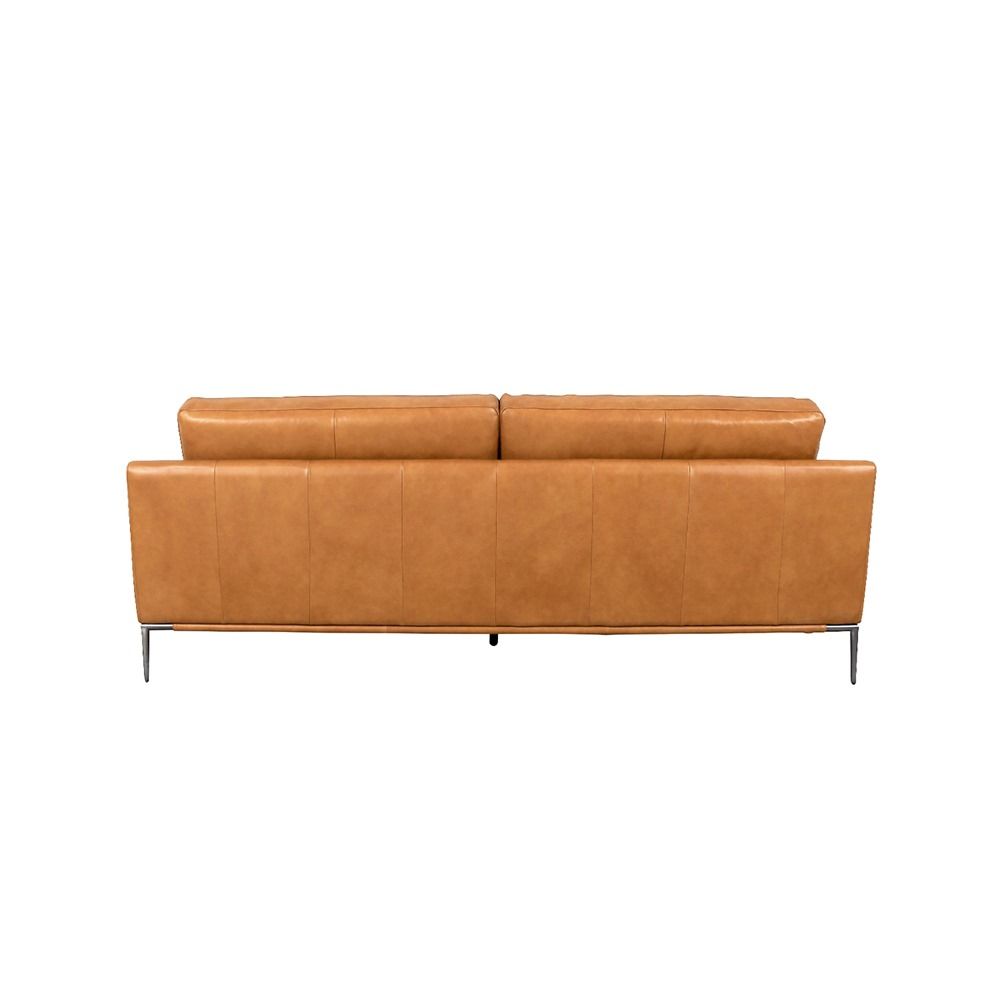 Kimberly Top Grain Leather Sofa, Brown