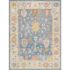 Oushak Hand-Knotted L. Blue Wool Area Rug-9'10'' X 13' 1''