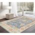 Oushak Hand-Knotted L. Blue Wool Area Rug-9'10'' X 13' 1''
