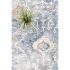 Heritage Design Floral L. Blue Area Rug