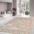 Oushak Hand-Knotted Silver Wool Area Rug
