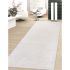 Edgy Collection Wool & Tencel Silk Beige Runner Rug 