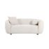 Zarina Loveseat with 2 Pillows, Ivory