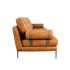 Kimberly Top Grain Leather Sofa, Brown