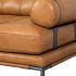 Kimberly Top Grain Leather Sofa, Brown