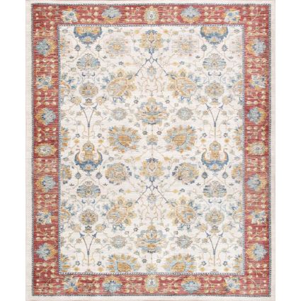 Heritage Design Floral Ivory Area Rug