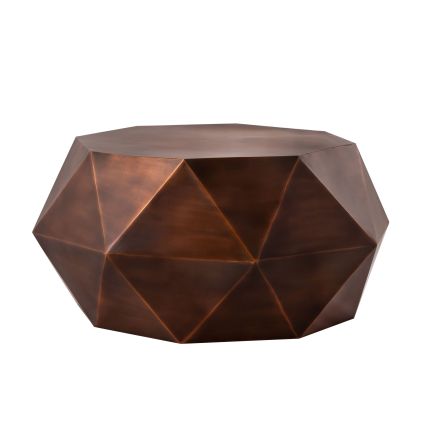 Kronos Iron Coffee Table, Copper