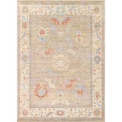 Oushak Wool Beige Area Rug